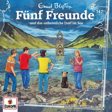 Fünf Freunde, Episode 147: und das unheimliche Dorf im See by Enid Blyton - album cover