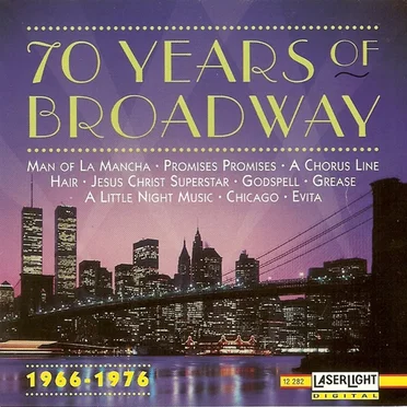 70 Years of Broadway: 1966-1976 by Various Artists - album cover