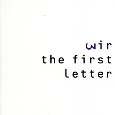 The First Letter