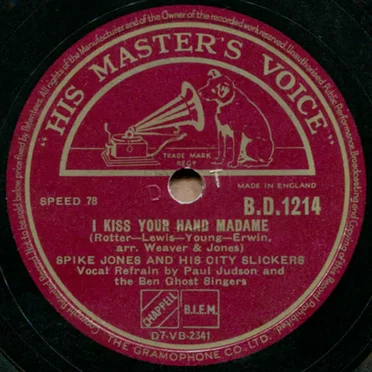 I Kiss Your Hand Madame / I'm Getting Sentimental Over You