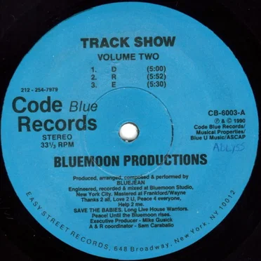 Track Show (Volume Two) by Bluemoon Productions - album cover