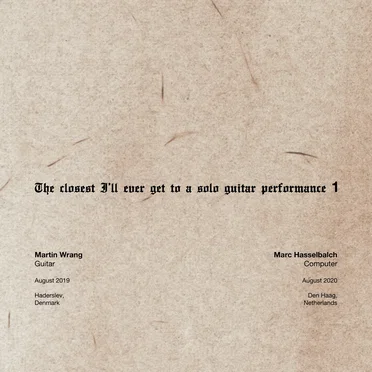 The closest I’ll ever get to a solo guitar performance 1