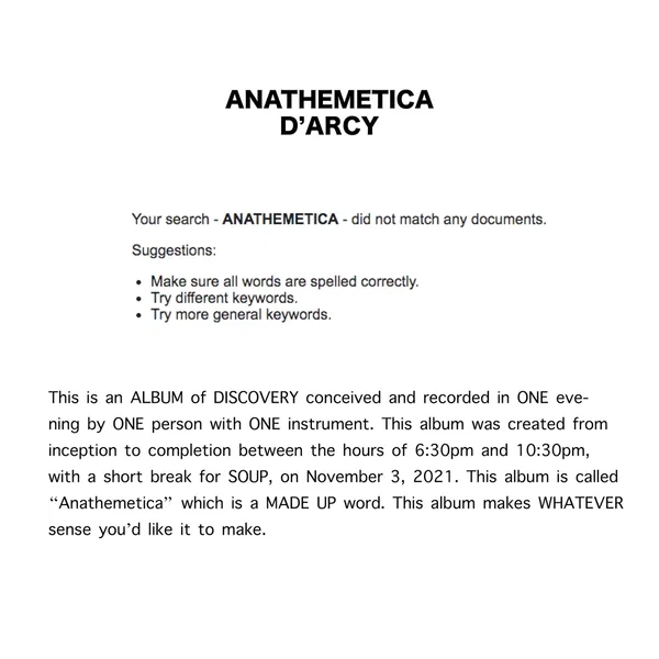ANATHEMETICA: An Album of Discovery