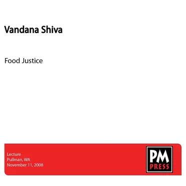 Food Justice by Vandana Shiva - album cover