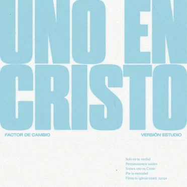 Uno en Cristo (Studio version)