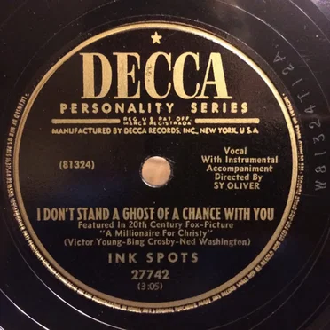 I Don't Stand a Ghost of a Chance With You / I'm Lucky I Have You