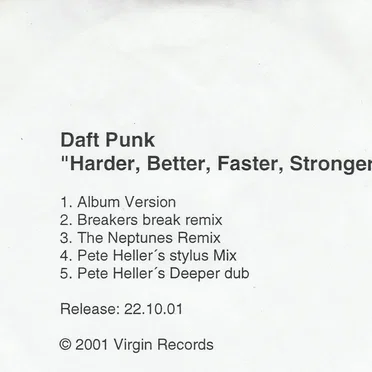 Harder, Better, Faster, Stronger