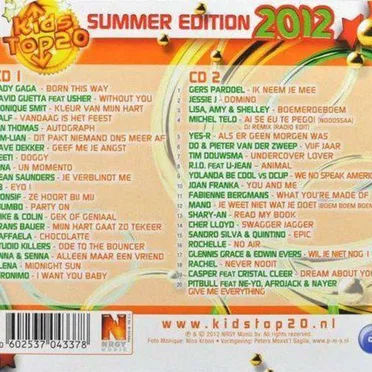 Kids Top 20 Summer Edition 2012 by Various Artists - album cover