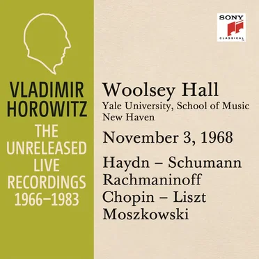 Vladimir Horowitz in Recital at Yale University New Haven November 3 1968
