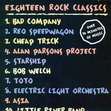 Eighteen Rock Classics by Various Artists - album cover