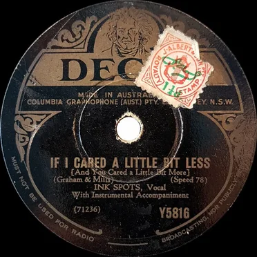 If I Cared a Little Bit Less / Don't Get Around Much Anymore