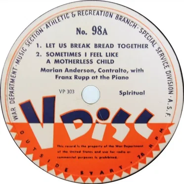 Let Us Break Bread Together / Sometimes I Feel Like a Motherless Child / Ave Maria