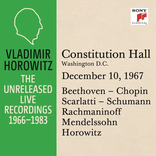 Vladimir Horowitz in Recital at Constitution Hall Washington D.C. December 10 1967