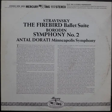 Stravinsky: The Firebird Ballet Suite / Borodin: Symphony no. 2