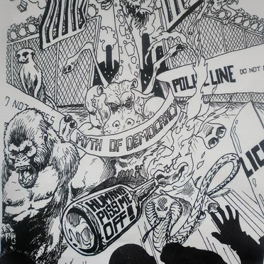 Humans Piss Me Off by Myth of Democracy - album cover