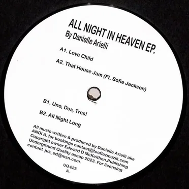 All Night in Heaven by Danielle Arielli - album cover