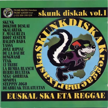 Skunk Diskak Vol. 1 - Euskal Ska Eta Reggae by Various Artists - album cover