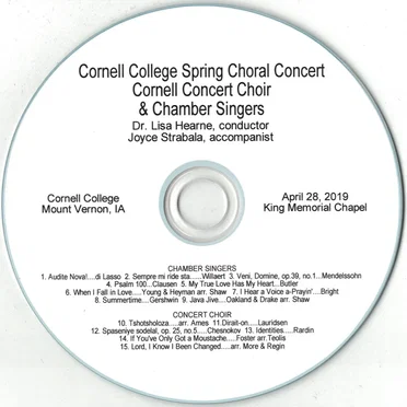 Spring Choral Concert 2019 by Cornell College Department of Music - album cover