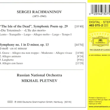 Symphony No. 1 / The Isle of the Dead