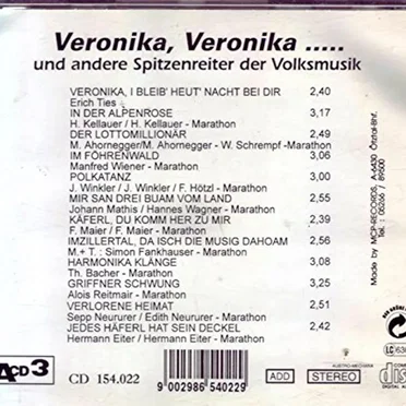 Volksmusik Parade - Veronika, Veronika... und andere Spitzenreiter der Volksmusik by Various Artists - album cover