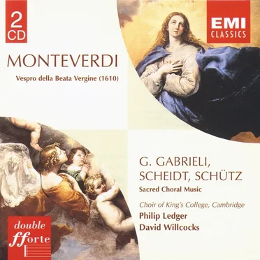 Monteverdi - Vespro della Beata Vergine (1610) / G. Gabrieli, Scheidt, Schütz - Sacred Choral Music by Various Artists - album cover