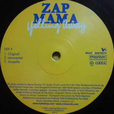 Yelling Away by Zap Mama - album cover