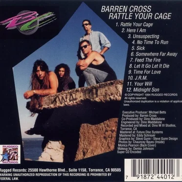 Rattle Your Cage by Barren Cross - album cover