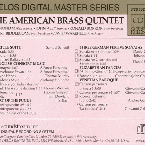 American Brass Quintet Plays Renaissance, Elizabethan and Baroque Music (American Brass Quintet)
