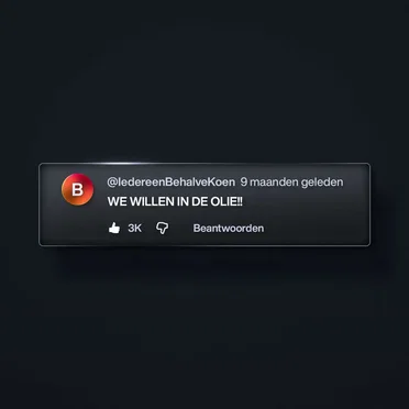 In de olie