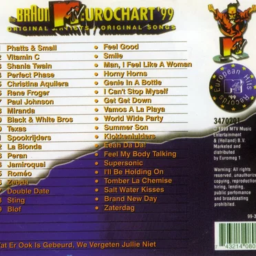 The Braun MTV Eurochart ’99, Volume 10 by Various Artists - album cover