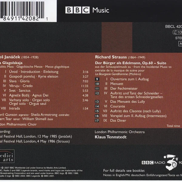 Janáček: Glagolitic Mass / R. Strauss: Le Bourgeois Gentilhomme