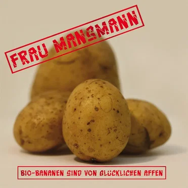 Bio-Bananen sind von glücklichen Affen