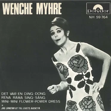 Det var en ding-dong, rena rama sing-sång, mini-mini flower-power dress / Jag längtar ut till livets äventyr