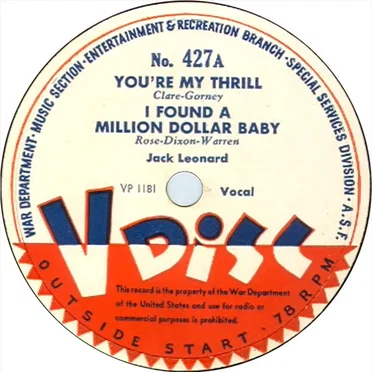 You’re My Thrill / I Found a Million Dollar Baby / Alone Together / When the Red Red Robin Comes Bob Bob Bobbin Along