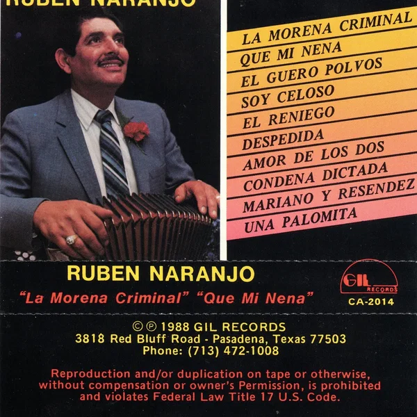 "La morena criminal" "Que mi nena"