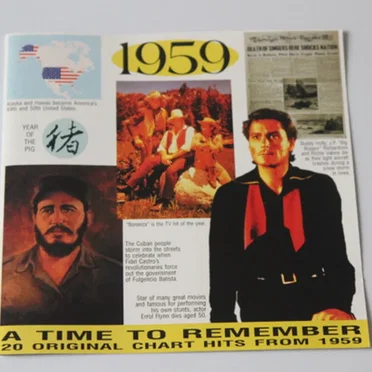 1959 - 20 Original Chart Hits by Various Artists - album cover
