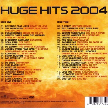 Huge Hits 2004 by Various Artists - album cover