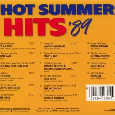 Hot Summer Hits ’89 by Various Artists - album cover