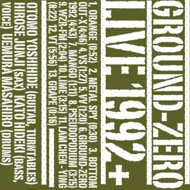 Live 1992+ by GROUND-ZERO - album cover