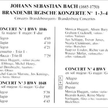 Brandenburgische Konzerte 1-3-4