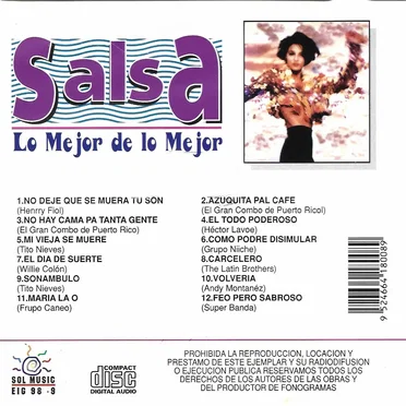 Salsa Lo mejor de lo mejor by Various Artists - album cover