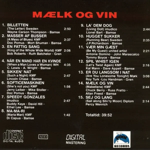 Mælk og vin