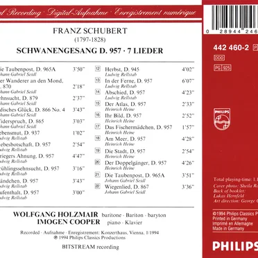 Schwanengesang D. 957 / 7 Lieder