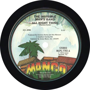 All Night Thing by Invisible Man’s Band - album cover