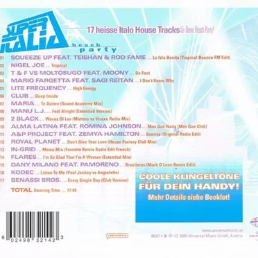 Super Italia: Beach Party by Various Artists - album cover