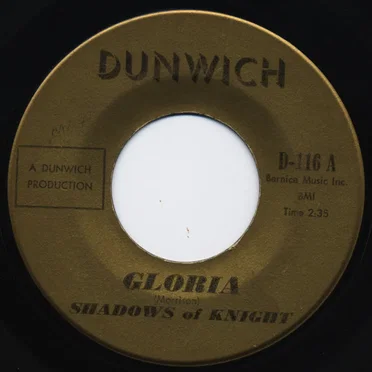 Gloria / Dark Side by The Shadows of Knight - album cover