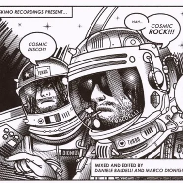 Daniele Baldelli & Marco Dionigi - "Cosmic Disco?!" Cosmic Rock!!!" by Various Artists - album cover