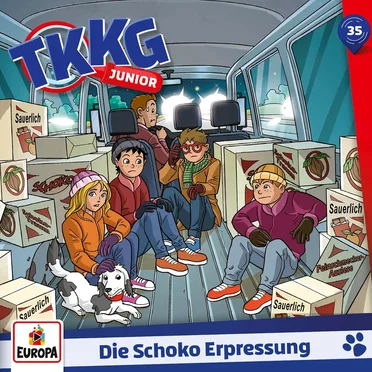 TKKG junior 35: Die Schoko Erpressung by Stefan Wolf - album cover