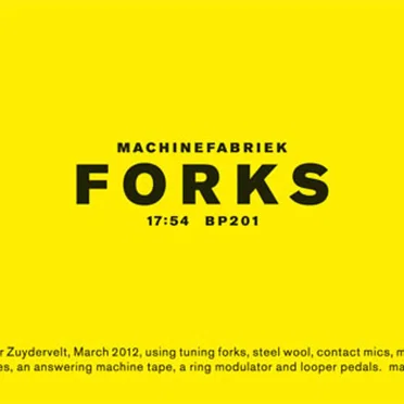 Forks by Machinefabriek - album cover
