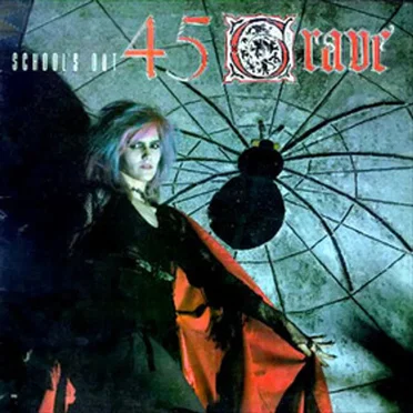 Partytime / School's Out by 45 Grave - album cover